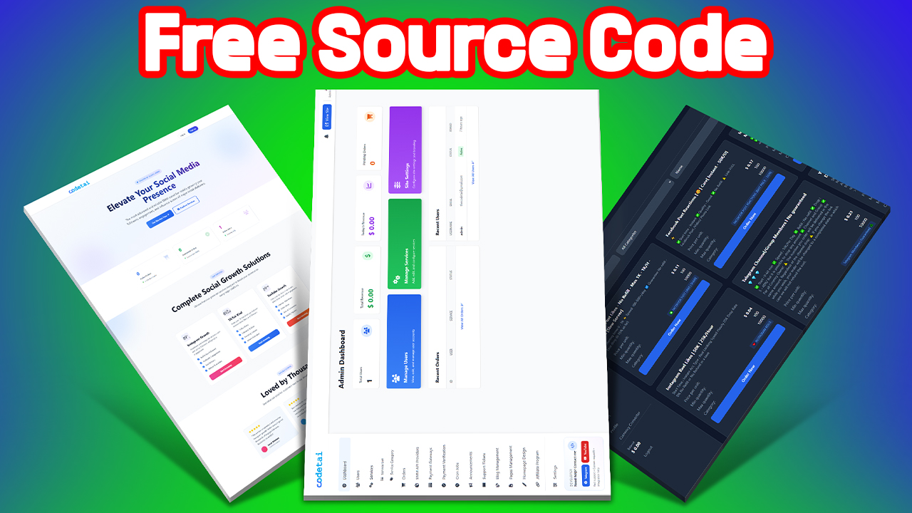 Smart SMM Panel – Pure PHP Source Code